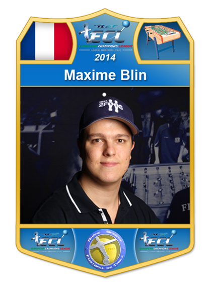 Maxime Blin, champion du monde de baby foot